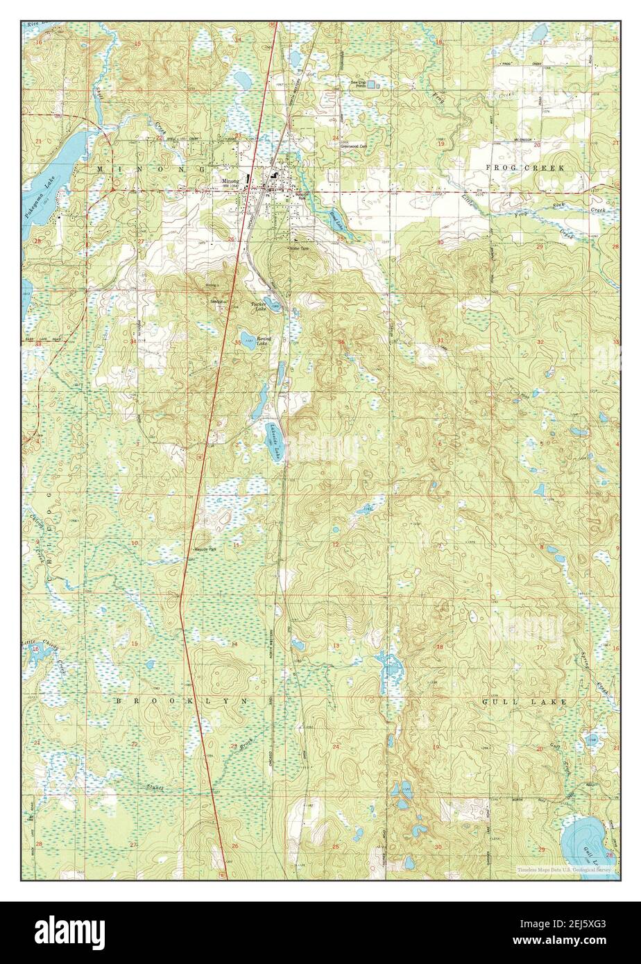 Minong wisconsin map hires stock photography and images Alamy