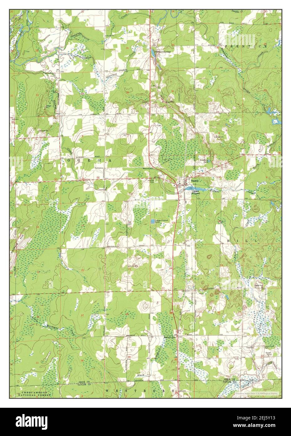 Map of ogema hires stock photography and images Alamy