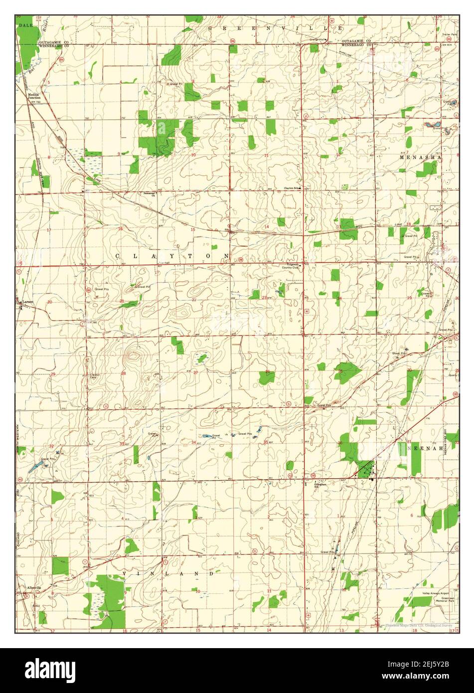 Map of oshkosh hires stock photography and images Alamy