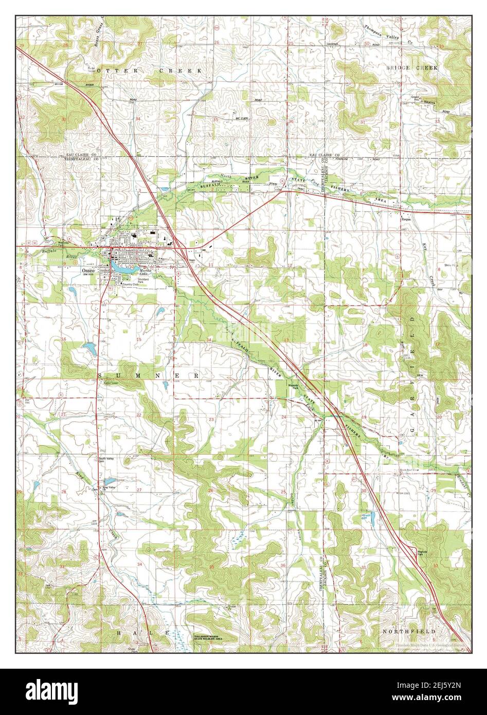 Osseo wisconsin map Cut Out Stock Images & Pictures Alamy