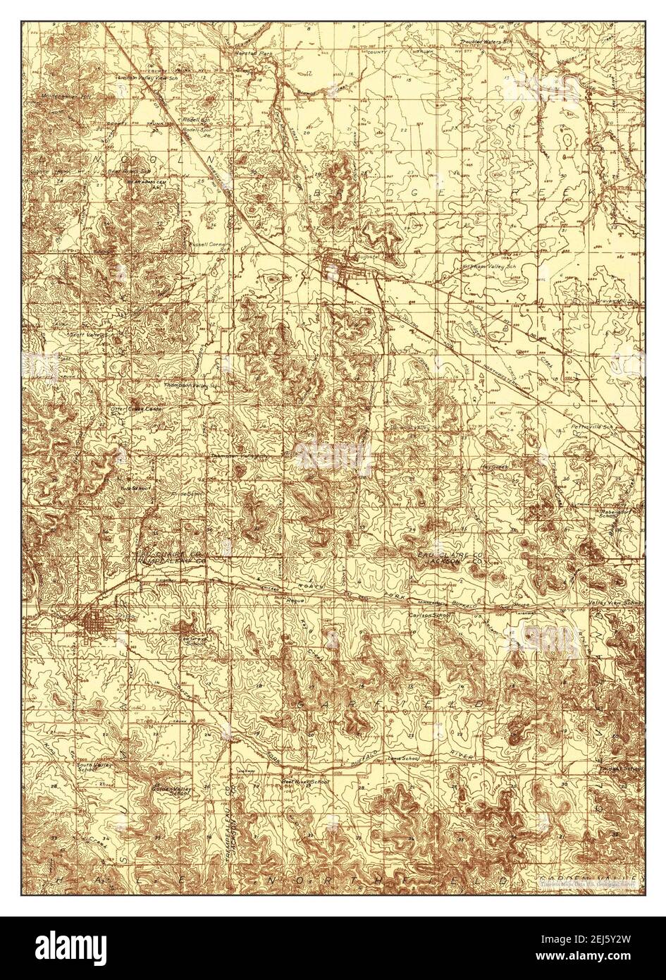 Osseo, Wisconsin, map 1935, 148000, United States of America by
