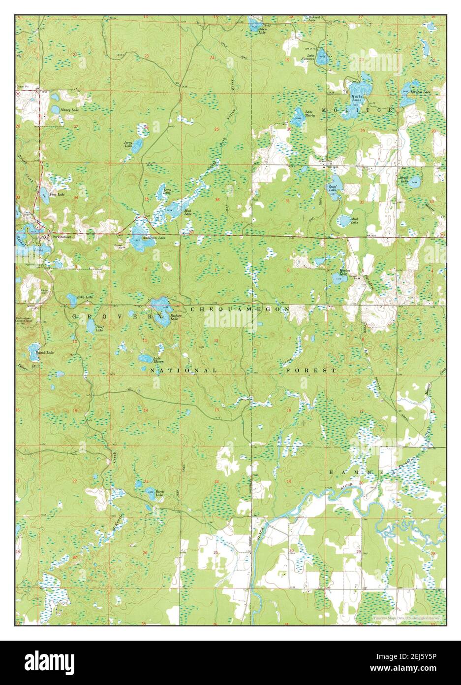 Perkinstown, Wisconsin, map 1969, 124000, United States of America by