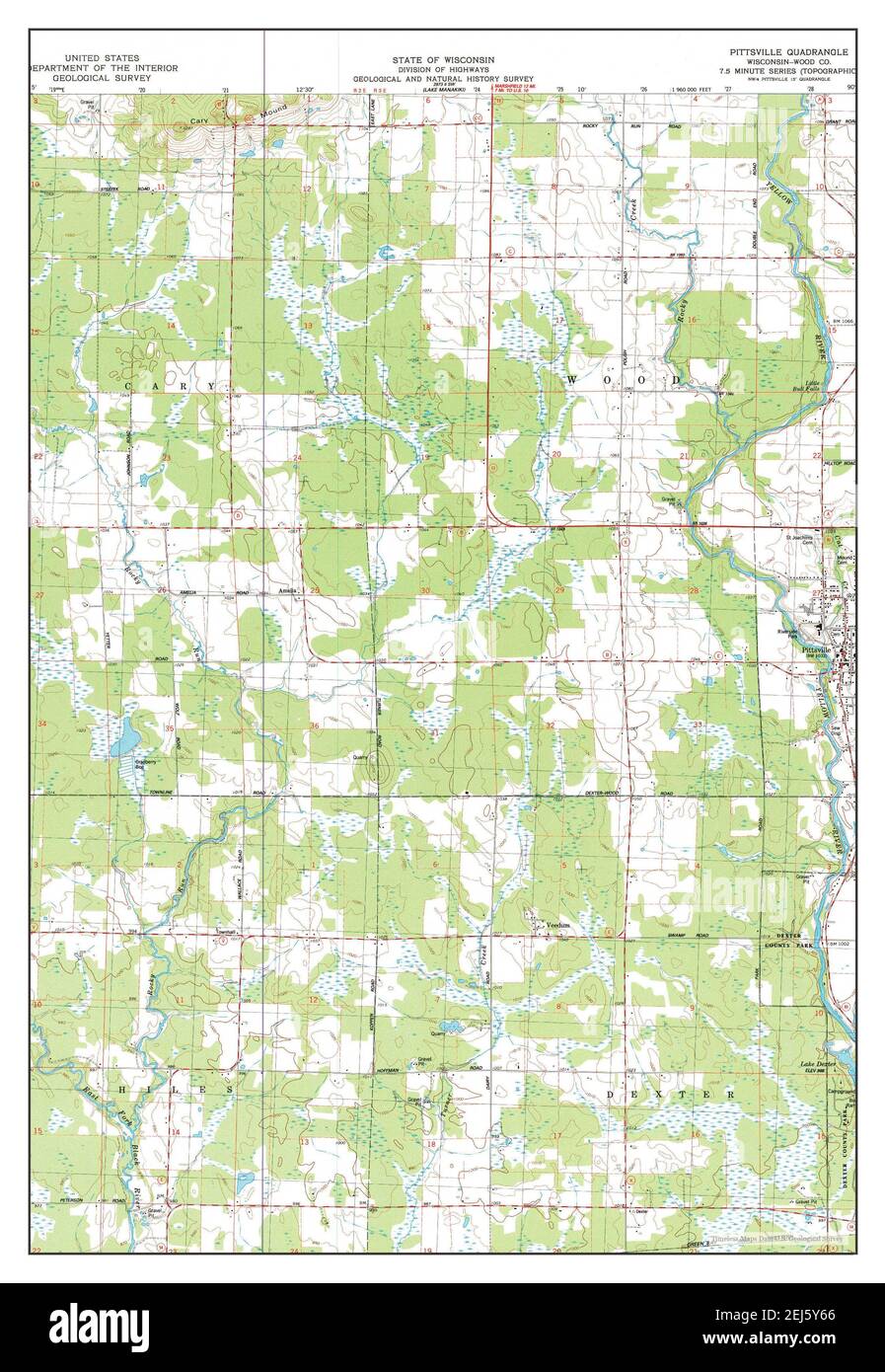 Pittsville map Cut Out Stock Images & Pictures Alamy