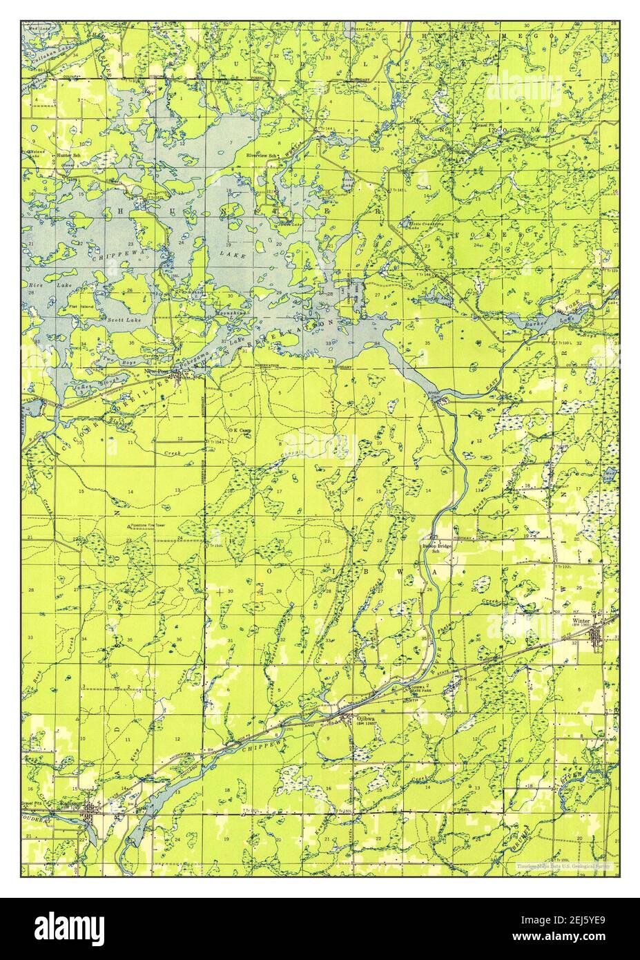 Radisson, Wisconsin, map 1949, 1:48000, United States of America by ...