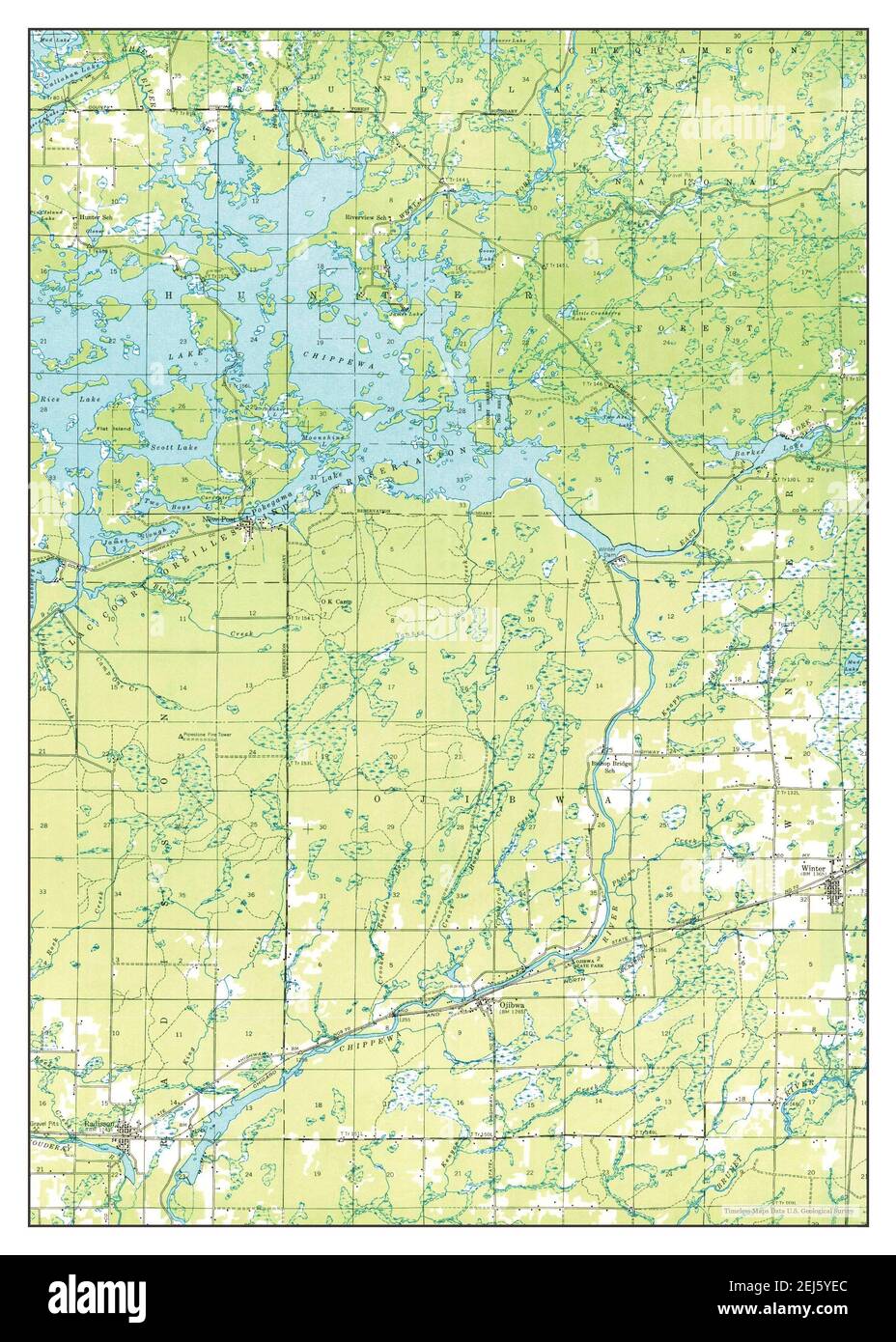 Radisson, Wisconsin, map 1944, 148000, United States of America by