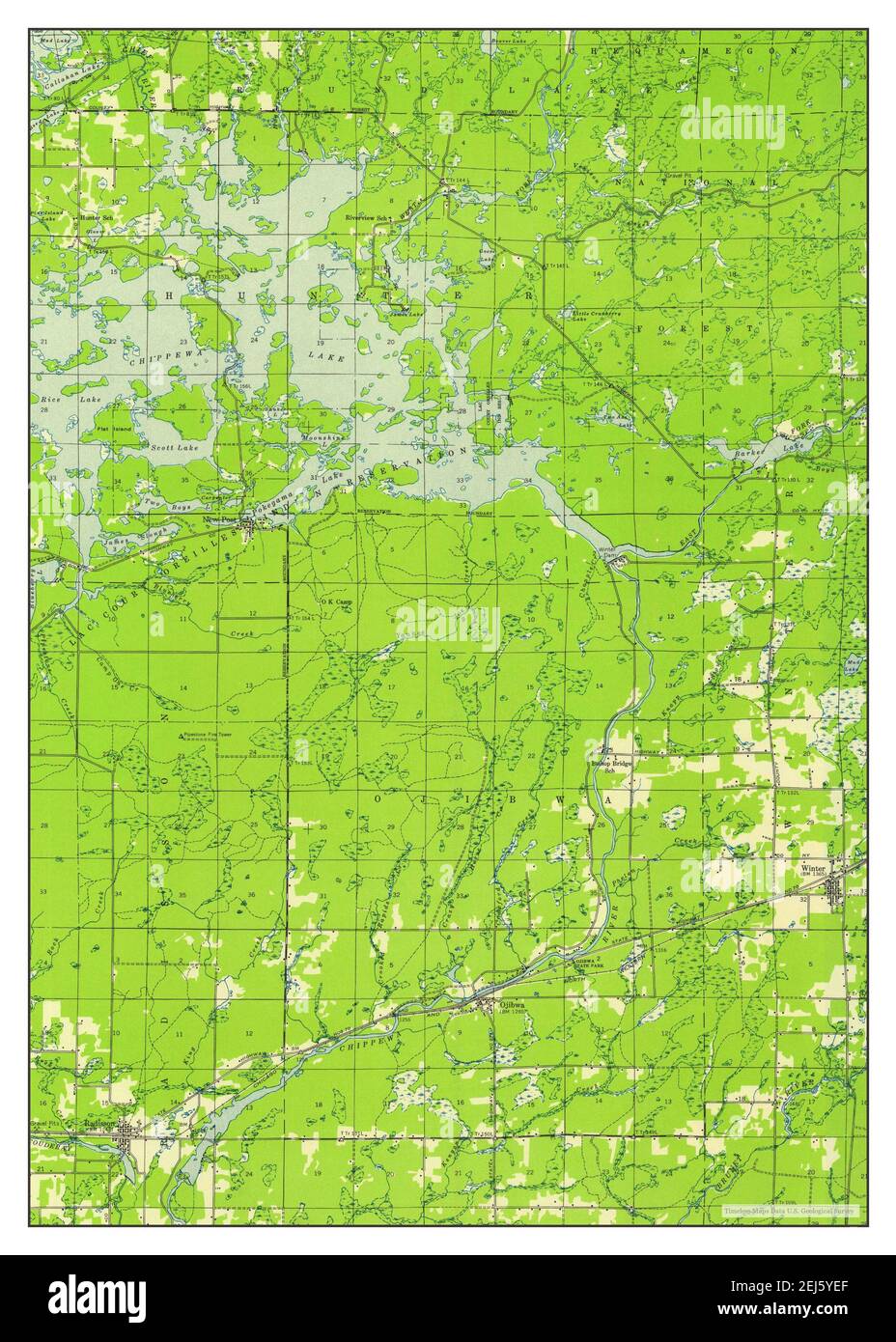 Radisson, Wisconsin, map 1944, 148000, United States of America by