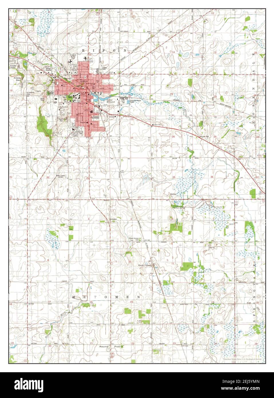 Map of ripon wisconsin hires stock photography and images Alamy