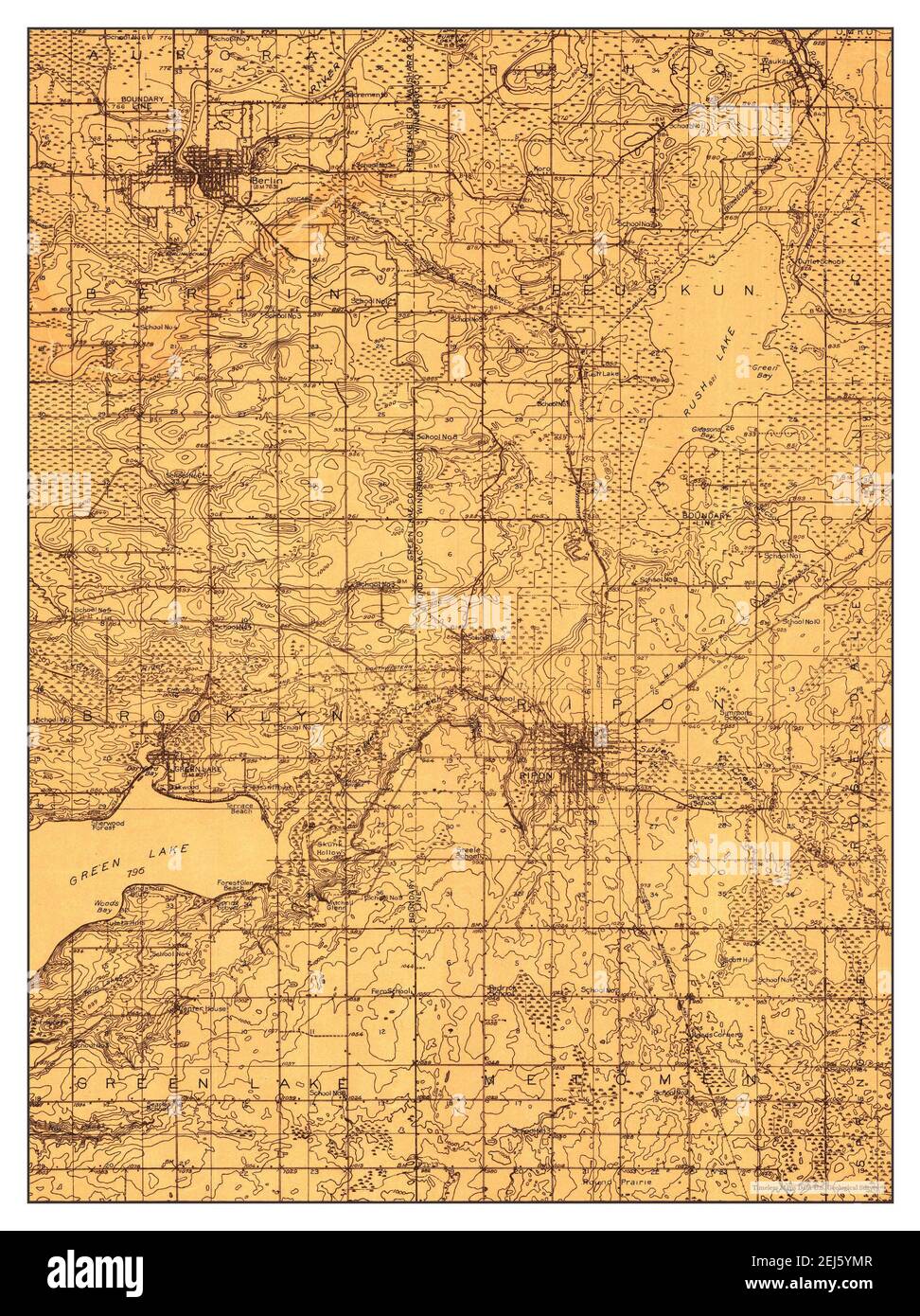 Map of ripon wisconsin Cut Out Stock Images & Pictures Alamy