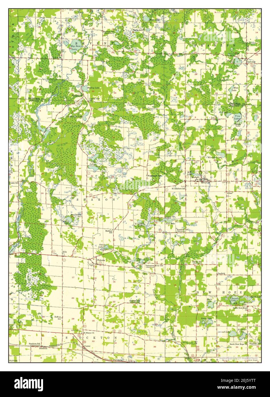 Map of rosholt Cut Out Stock Images & Pictures Alamy