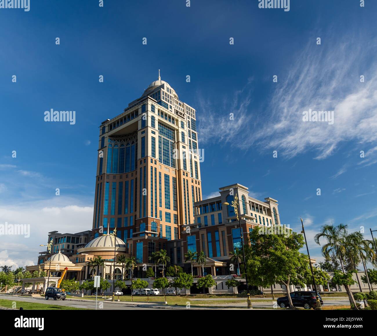 Kota Kinabalu, Sabah, Malaysia Sabah State Administrative Centre, overlooking Likas Bay. The 33