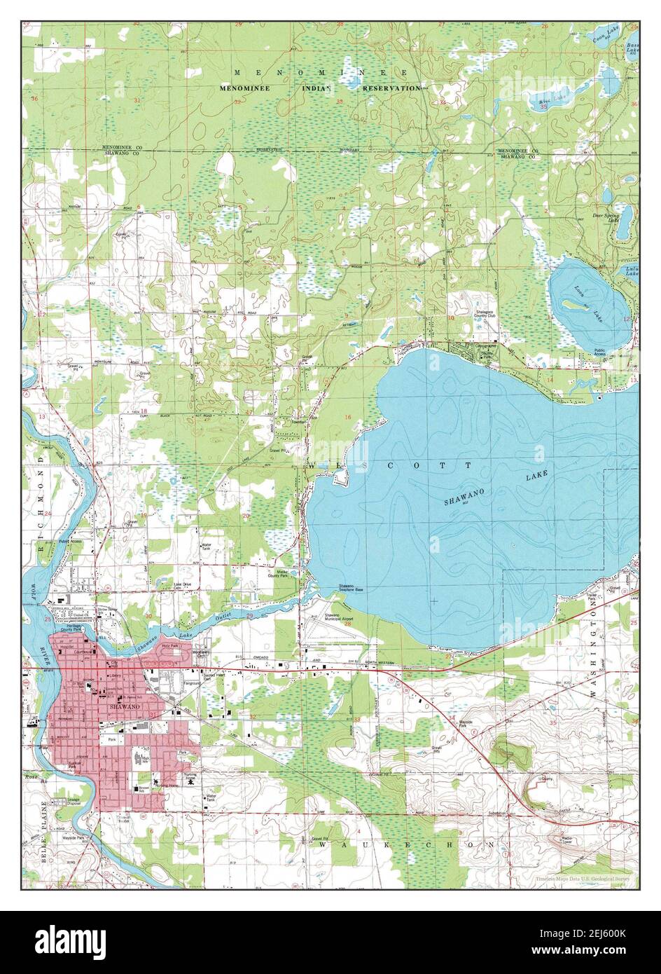 Shawano map Cut Out Stock Images & Pictures Alamy