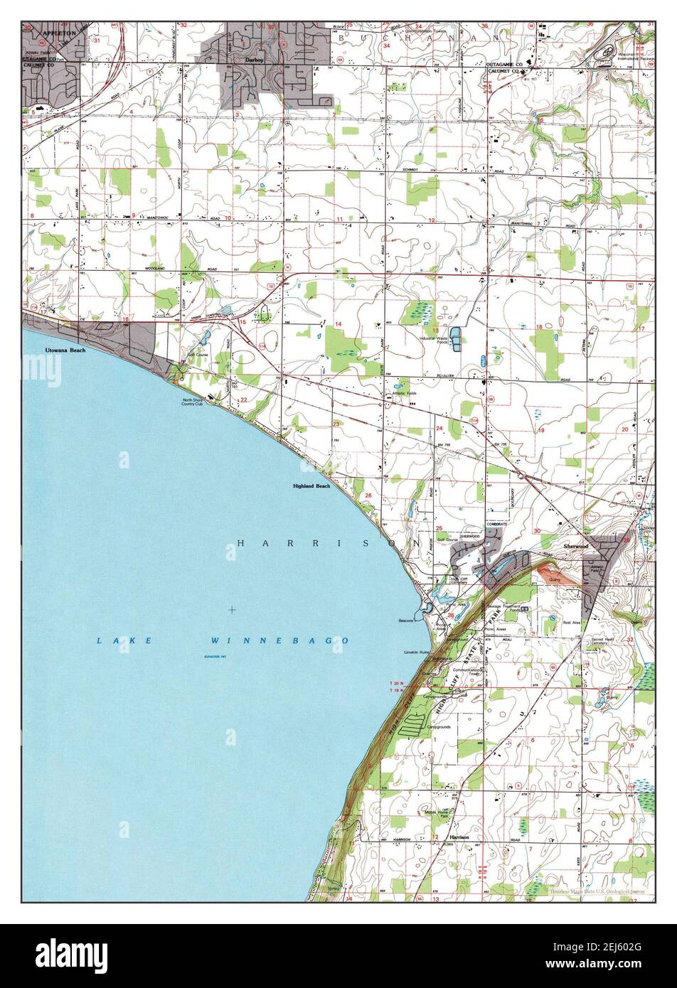 Sherwood, Wisconsin, map 1992, 124000, United States of America by