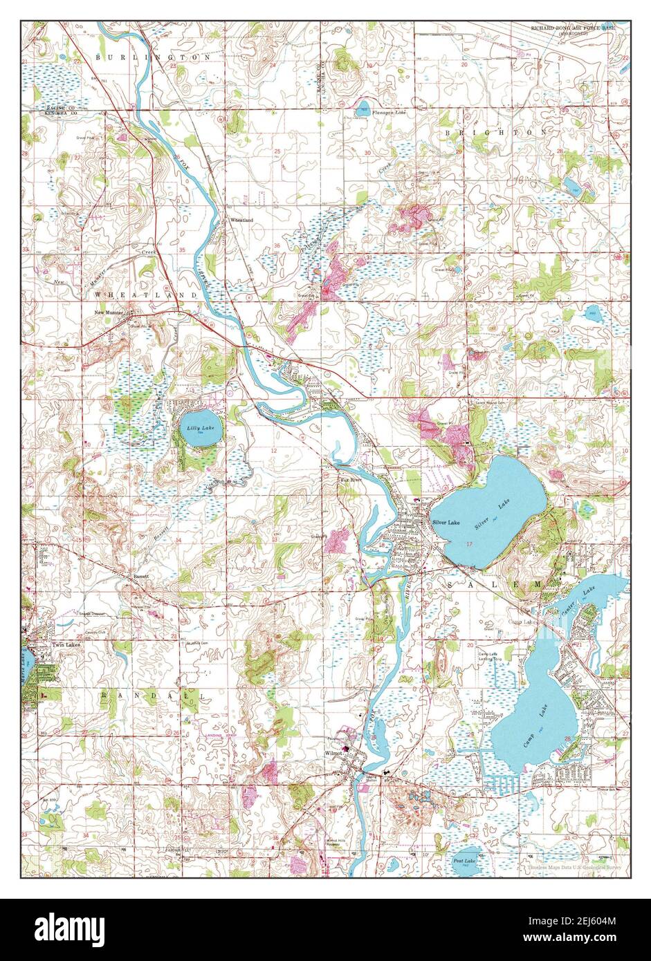Silver Lake Wisconsin Map Silver Lake, Wisconsin, Map 1960, 1:24000, United States Of America By  Timeless Maps, Data U.s. Geological Survey Stock Photo - Alamy