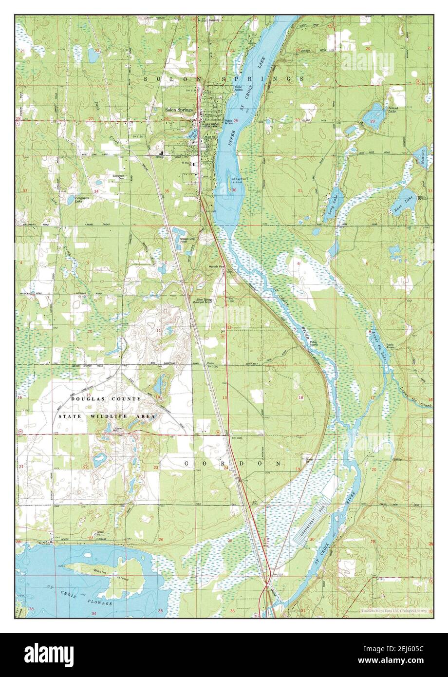 Solon springs map hires stock photography and images Alamy