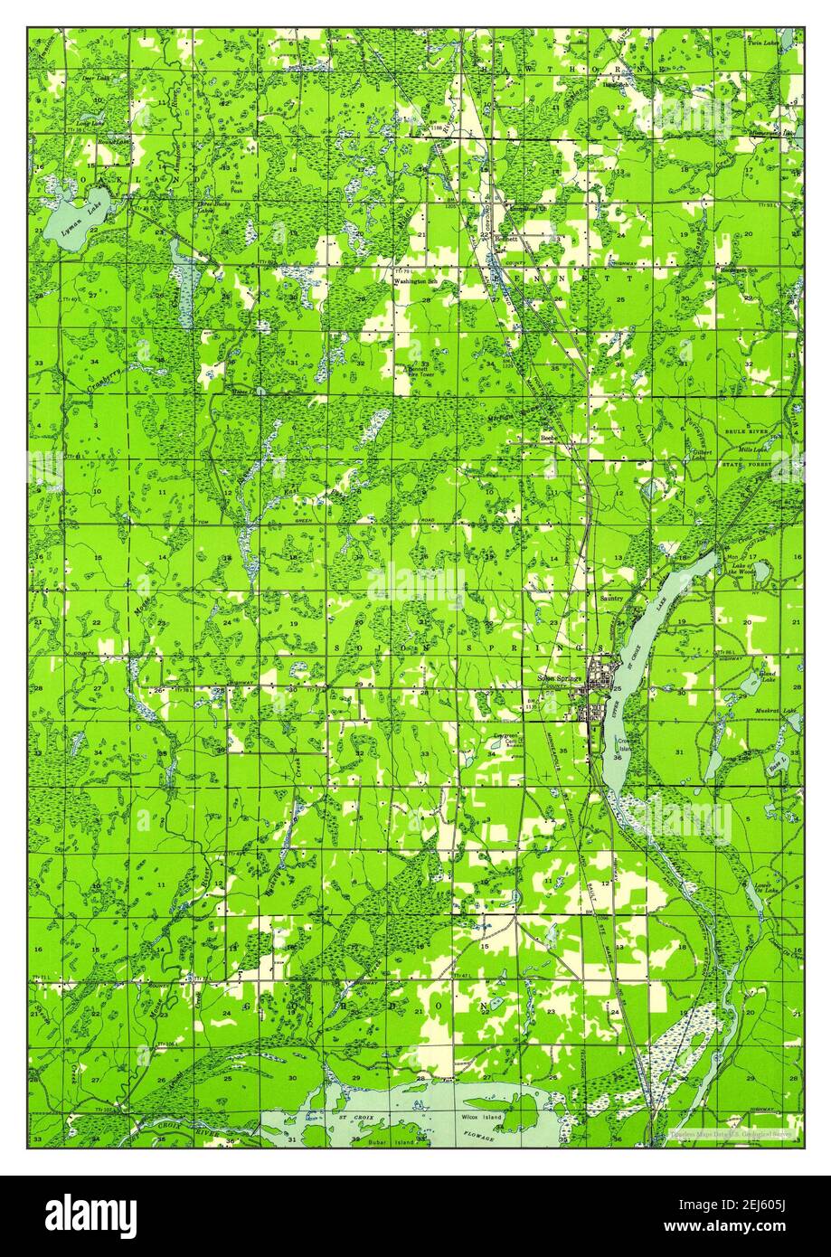 Map of solon springs Cut Out Stock Images & Pictures Alamy