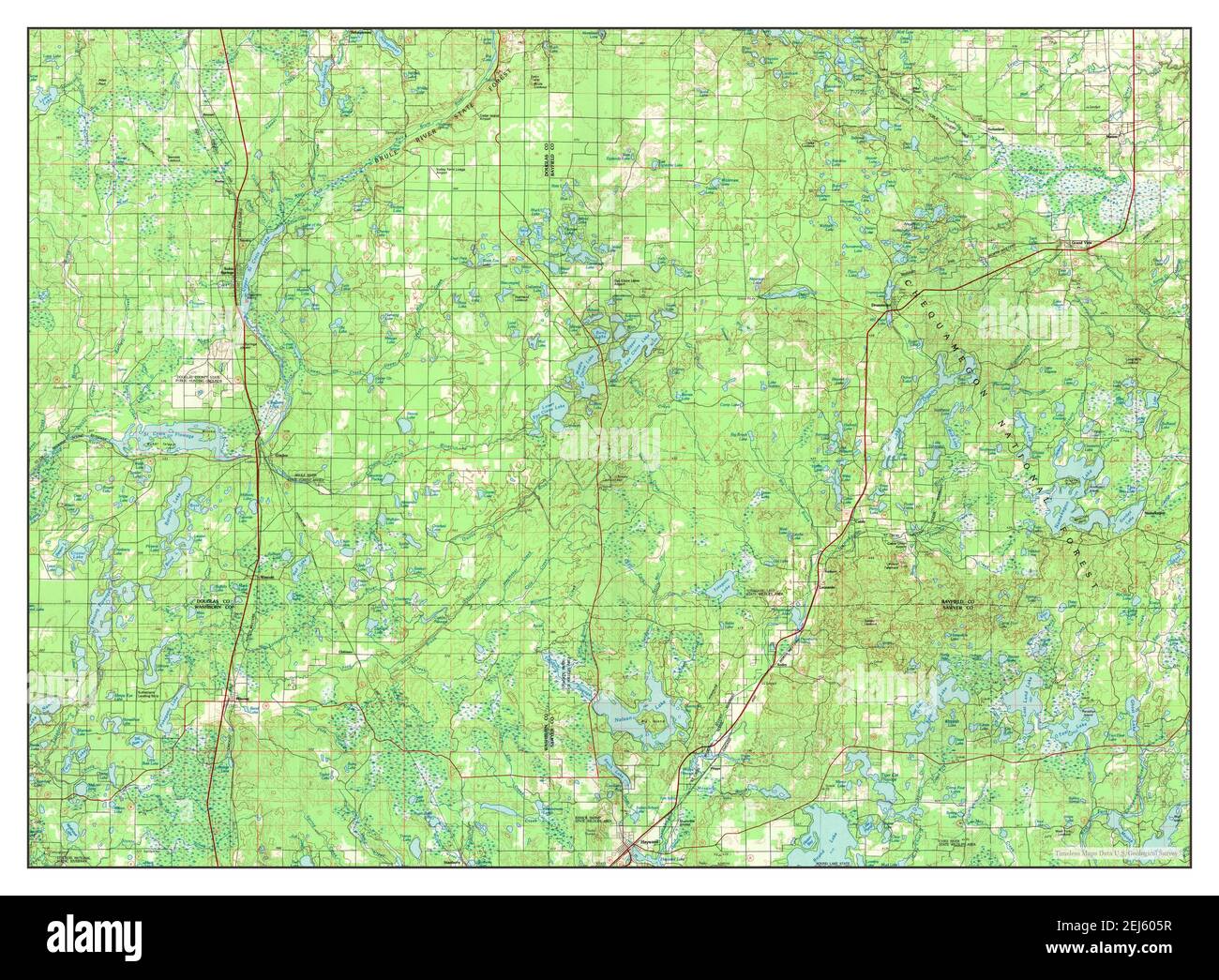 Solon springs wisconsin map hires stock photography and images Alamy