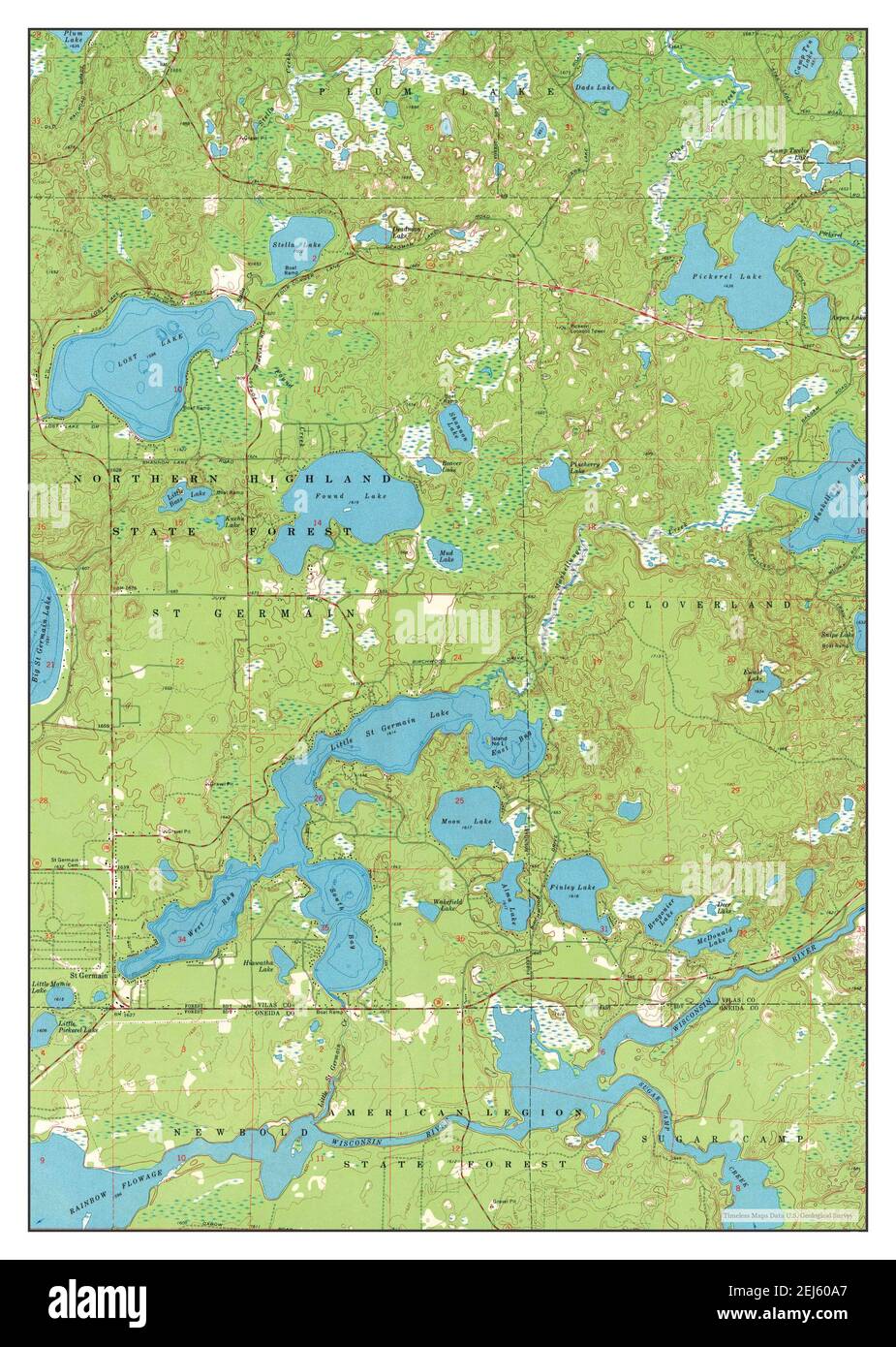 St Germain Wi Map St Germain, Wisconsin, Map 1970, 1:24000, United States Of America By  Timeless Maps, Data U.s. Geological Survey Stock Photo - Alamy