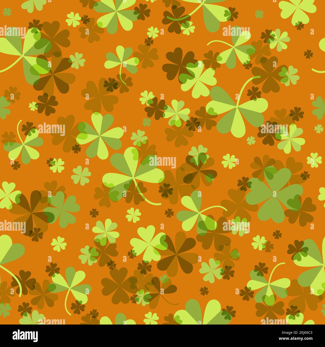 St Patrick s Day background. Seamless shamrock pattern. Ireland symbol