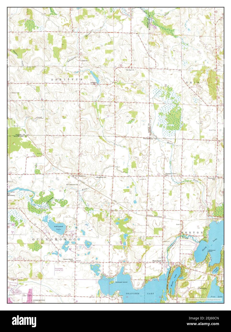 Stonebank, Wisconsin, map 1959, 124000, United States of America by