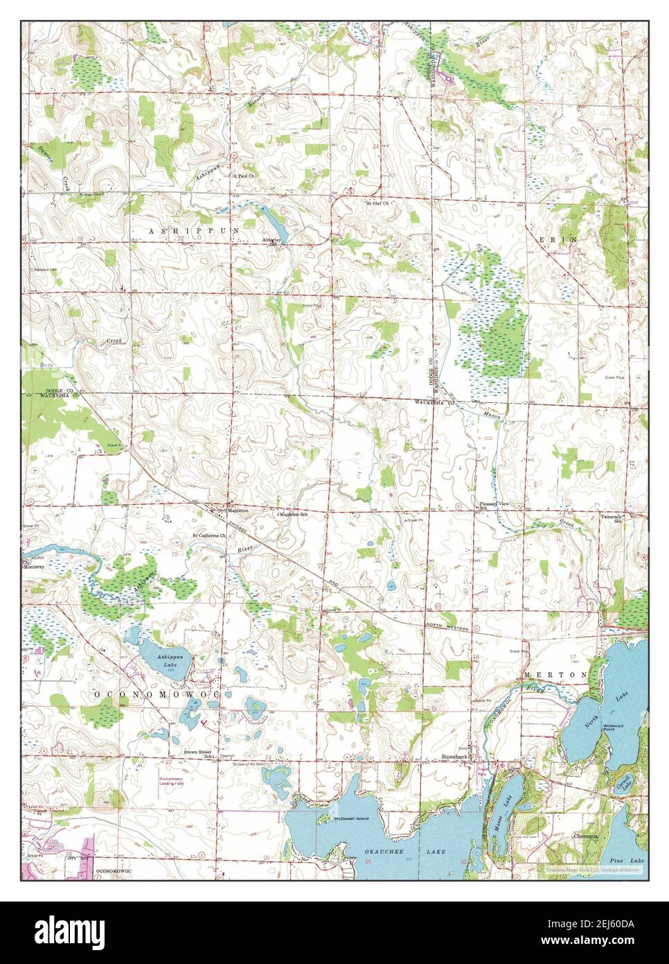 Stonebank, Wisconsin, map 1959, 1:24000, United States of America by Timeless Maps, data U.S. Geological Survey Stock Photo