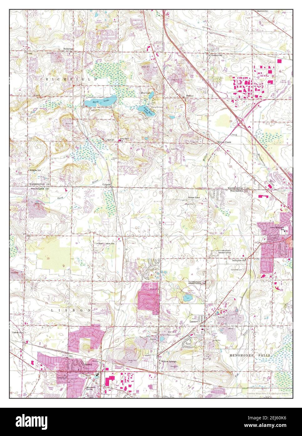 Sussex, Wisconsin, map 1959, 124000, United States of America by Timeless Maps, data U.S