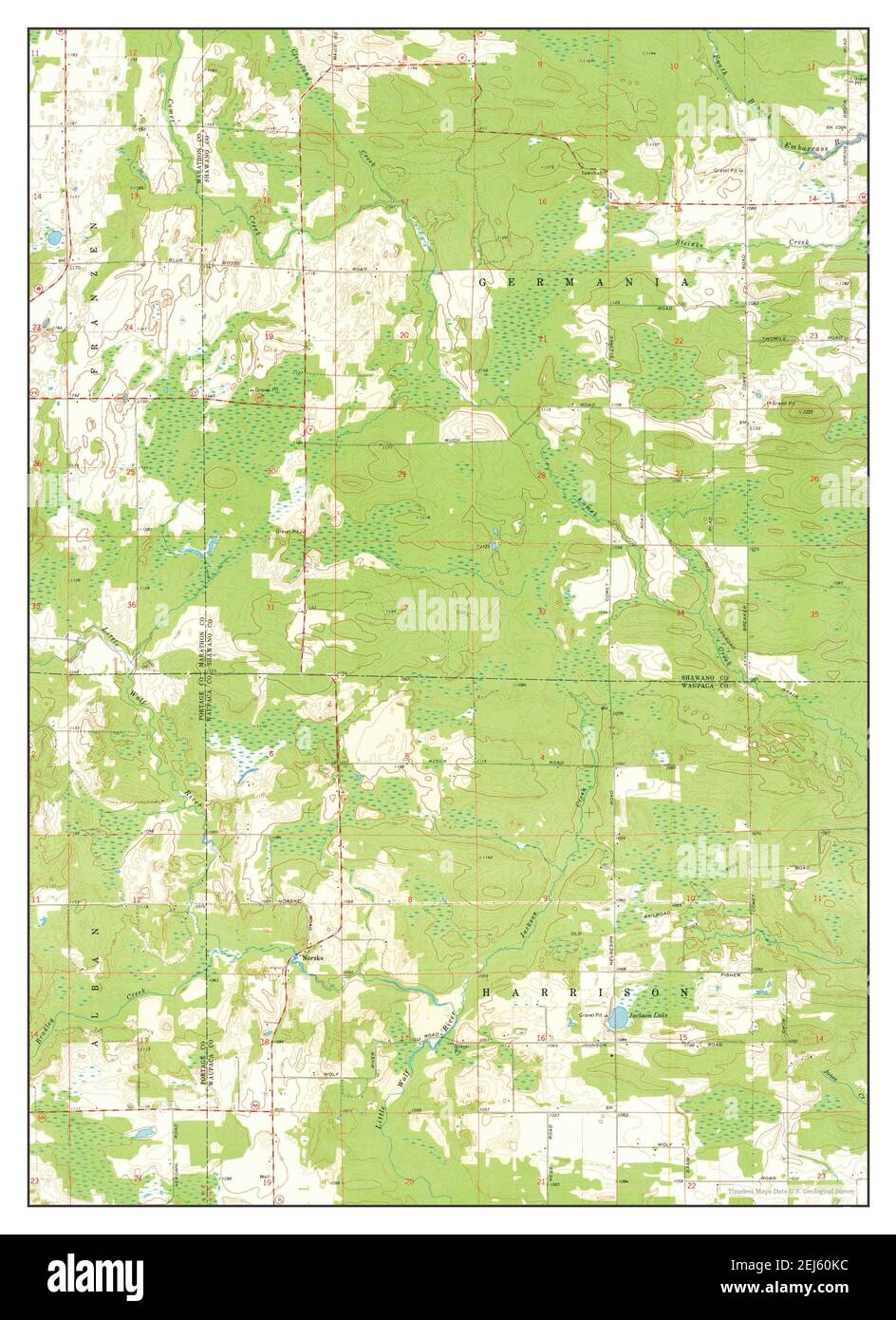 Map of tigerton wisconsin Cut Out Stock Images & Pictures Alamy