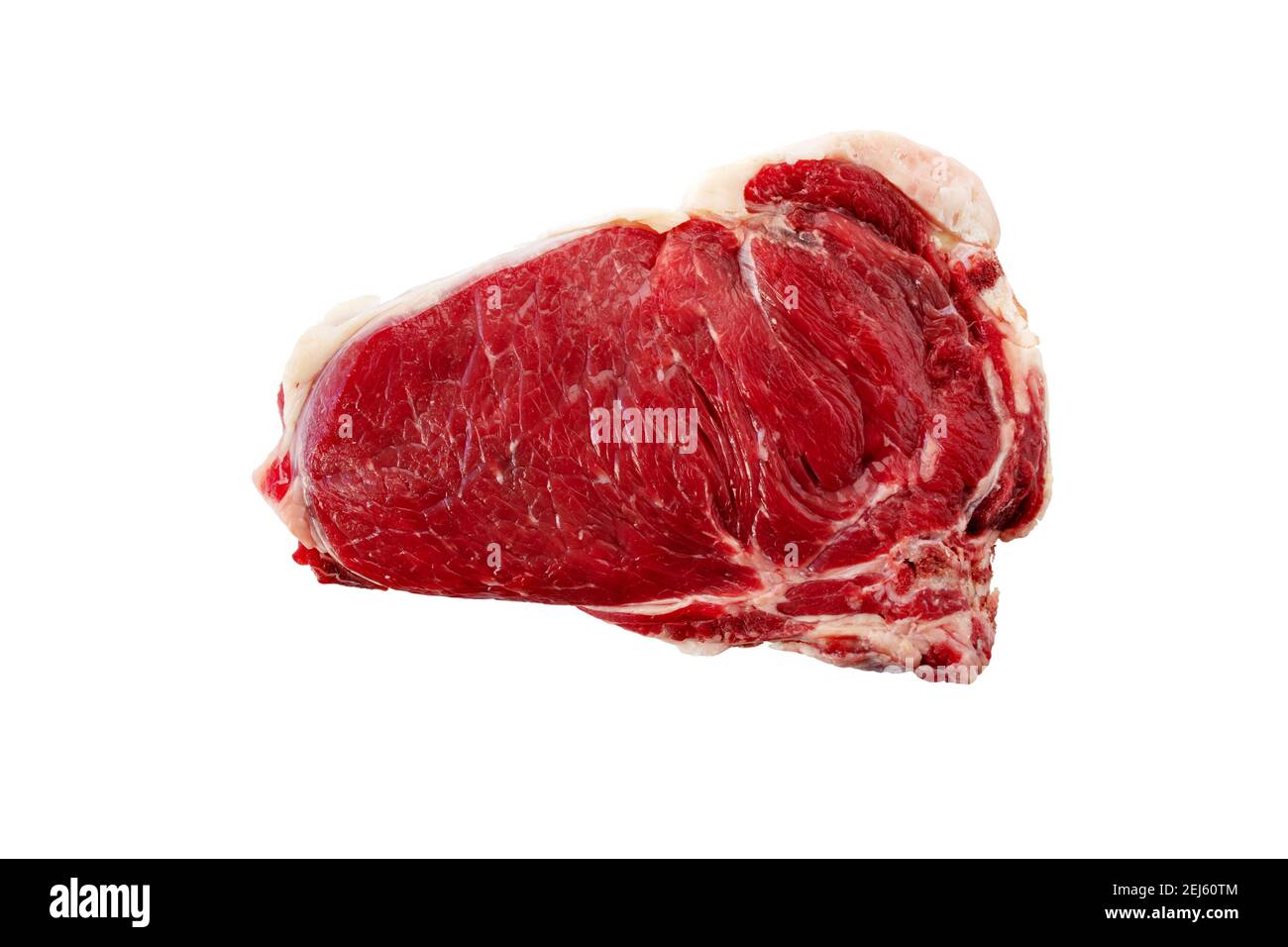 Beef entrecote slice isolated on white Stock Photo Alamy