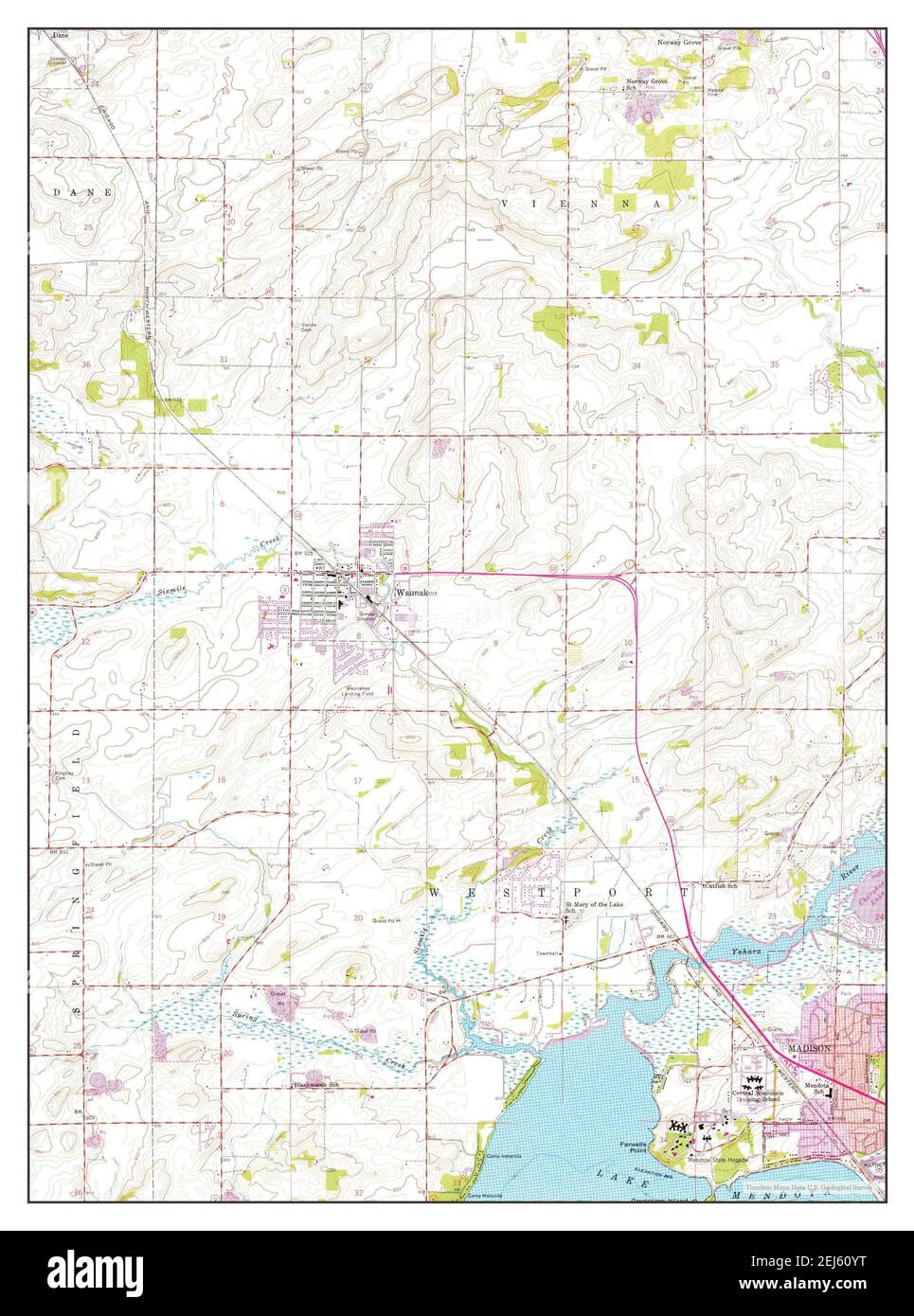 Waunakee wisconsin map Cut Out Stock Images & Pictures Alamy