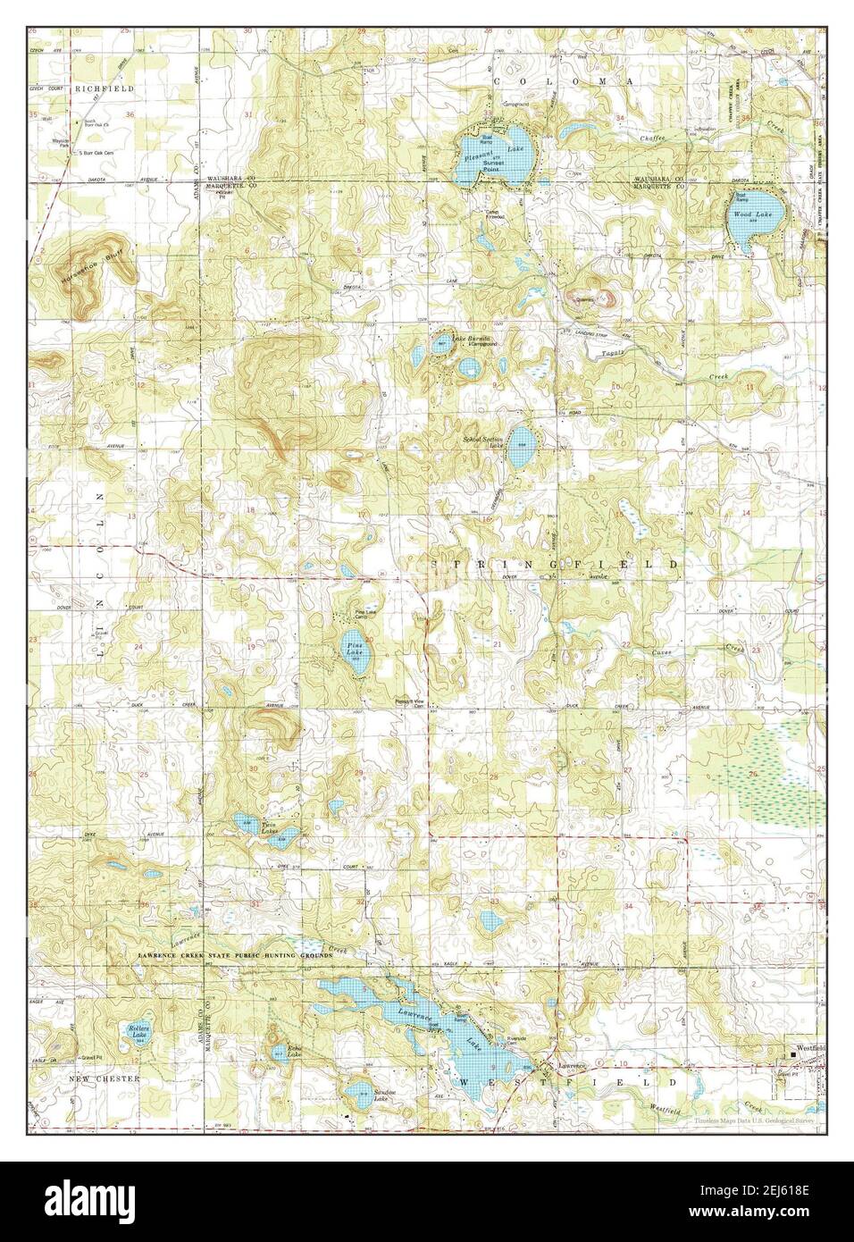 Map of westfield wisconsin hires stock photography and images Alamy