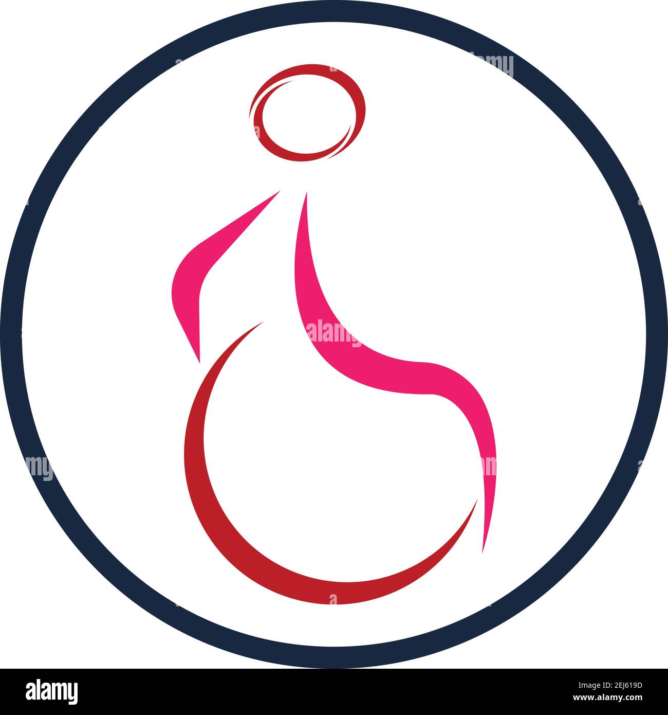 disability logo vector illustration design template - vector Stock ...