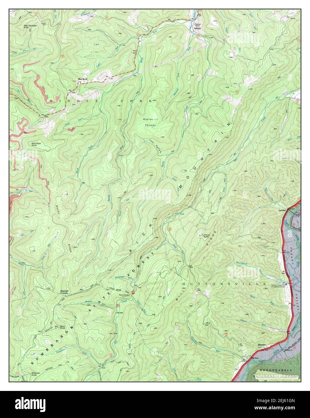 Adolph, West Virginia, map 1995, 124000, United States of America by