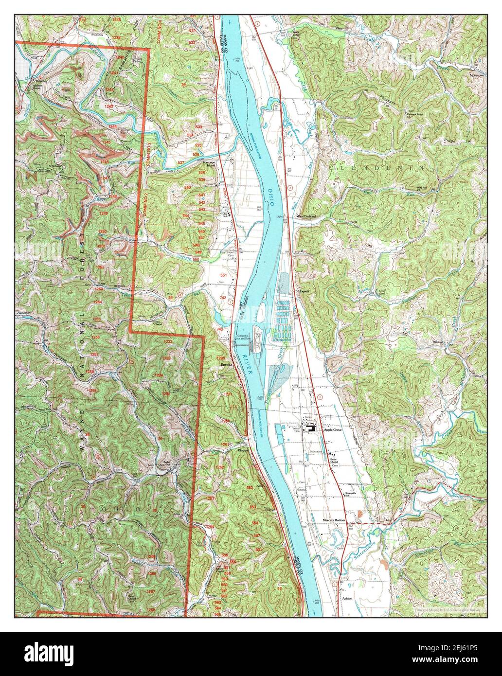 Apple Grove, West Virginia, map 2002, 124000, United States of America by Timeless Maps, data U