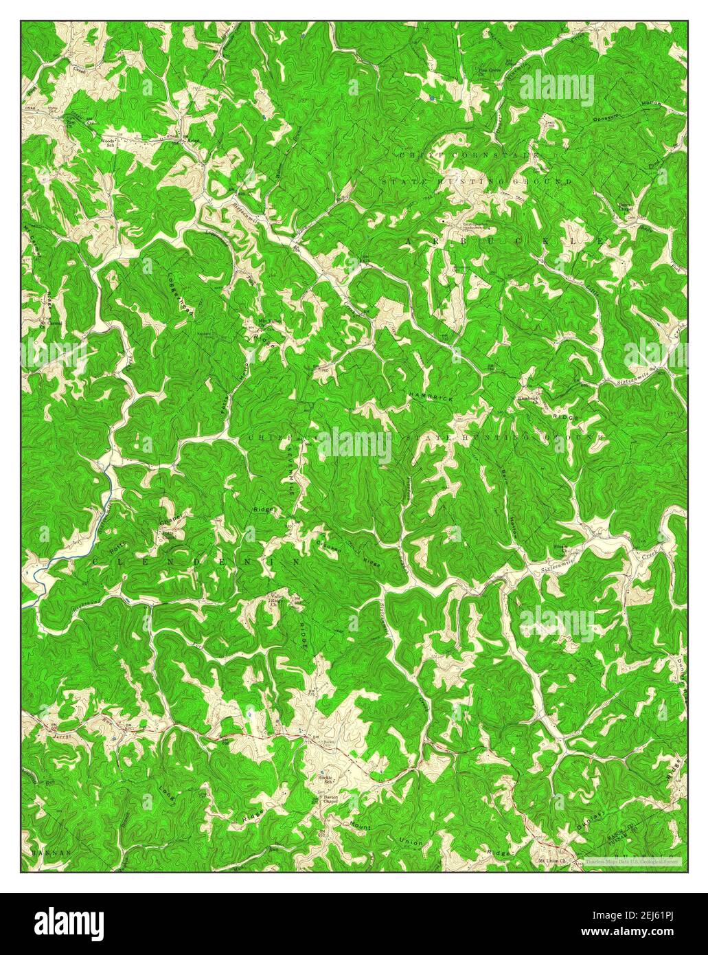 Arlee, West Virginia, map 1958, 1:24000, United States of America by ...