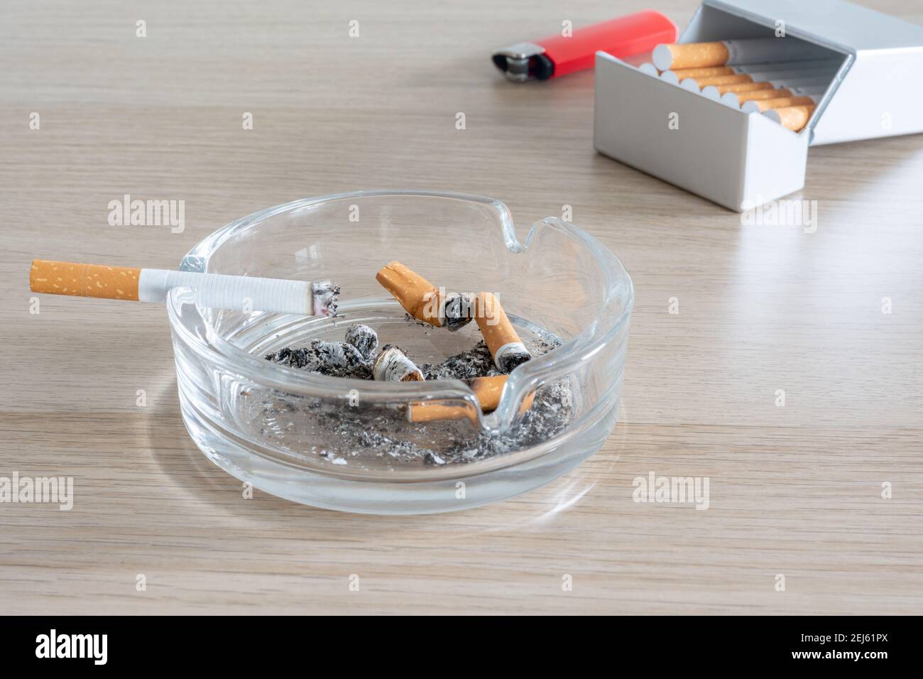 cigarette case with ashtray Glass ashtray and cigarette case Stock Photo cigarette case with ashtray Glass ashtray and cigarette case Stock Photo