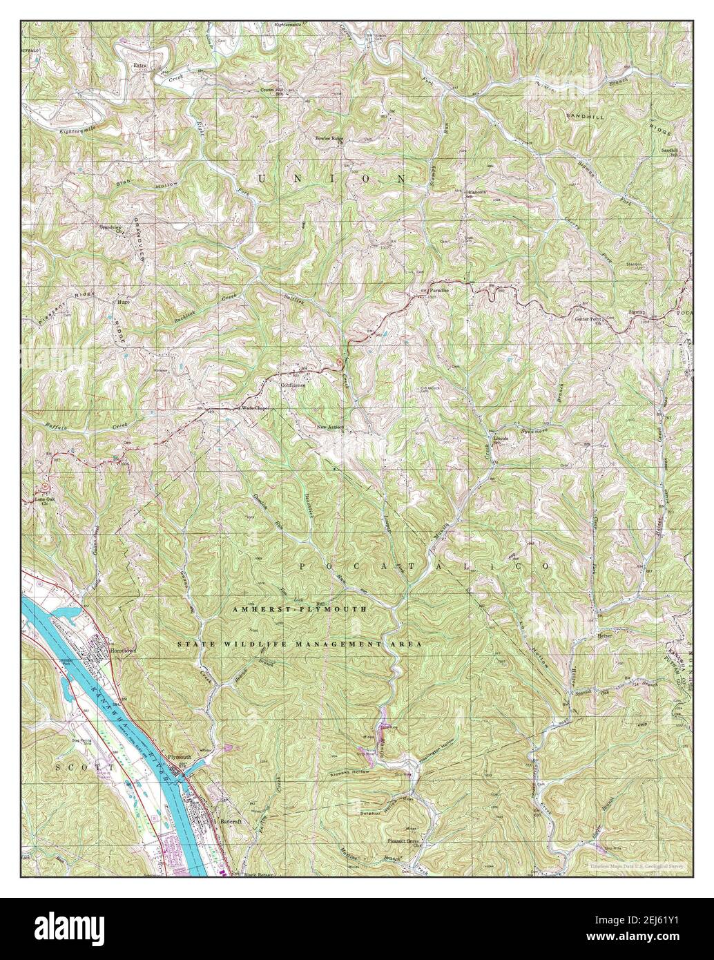 Bancroft, West Virginia, map 1999, 124000, United States of America by