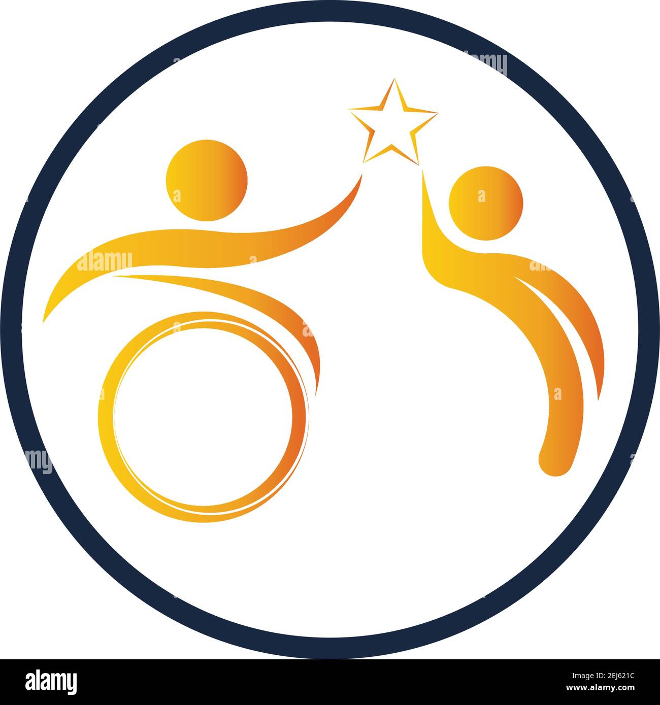 disability logo vector illustration design template - vector Stock ...
