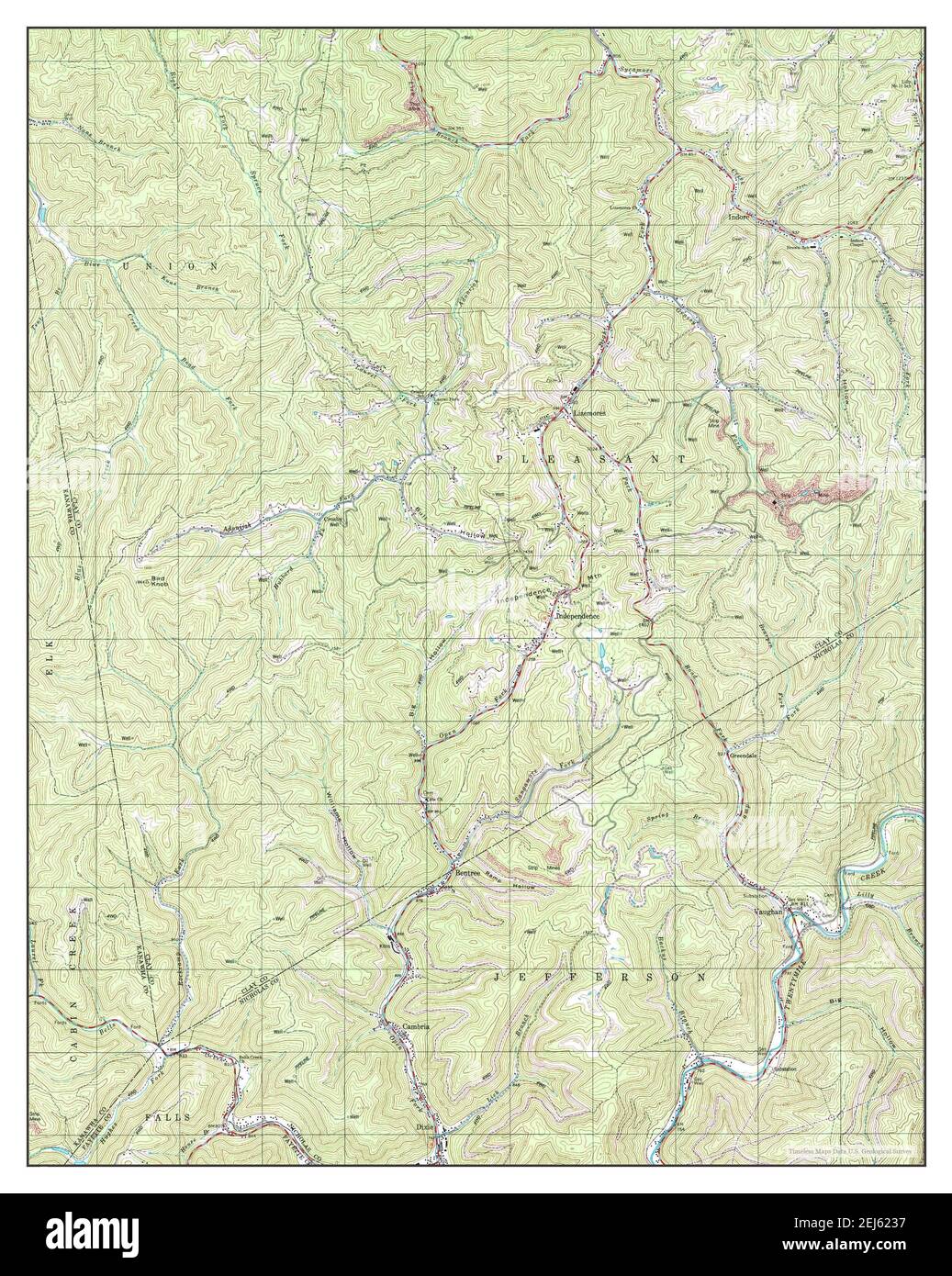 Bentree, West Virginia, map 1996, 1:24000, United States of America by Timeless Maps, data U.S. Geological Survey Stock Photo