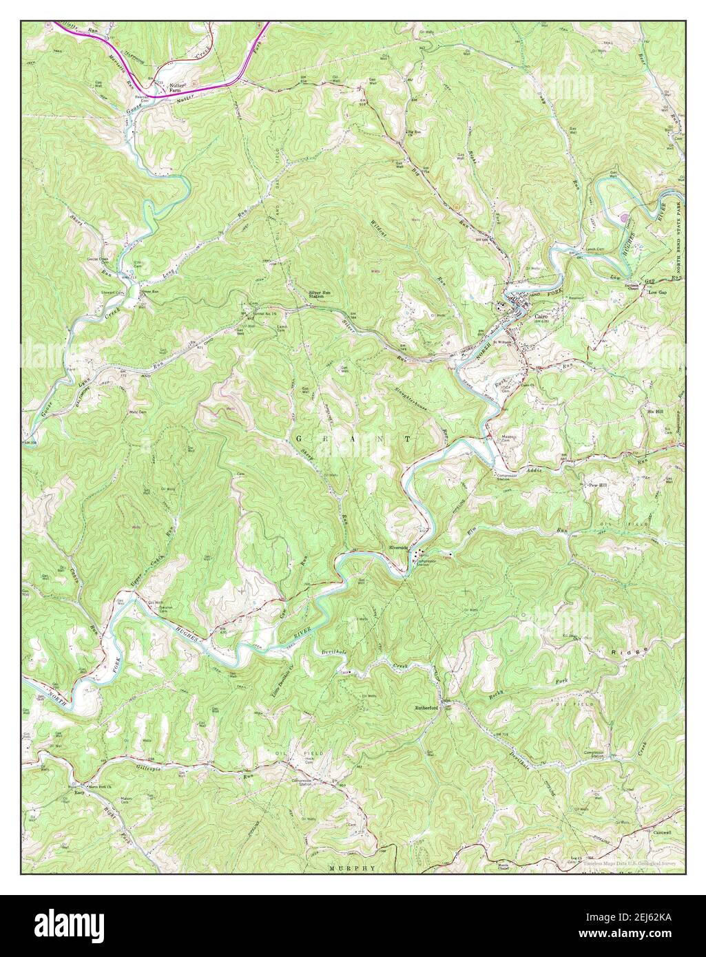 Cairo, West Virginia, map 1964, 124000, United States of America by