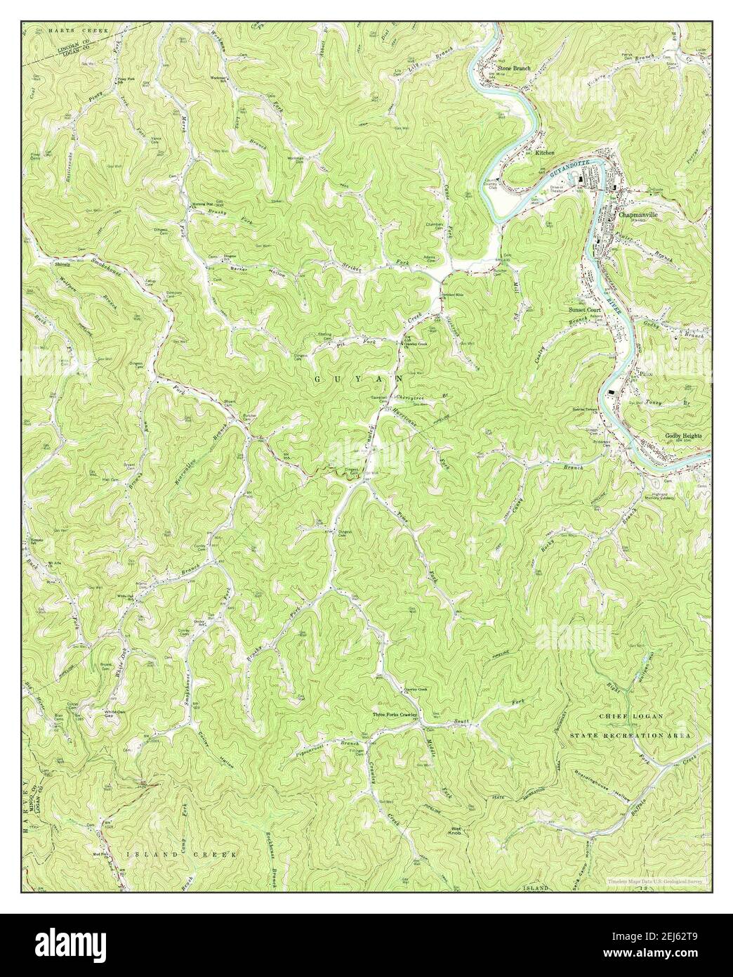 Map of chapmanville hires stock photography and images Alamy