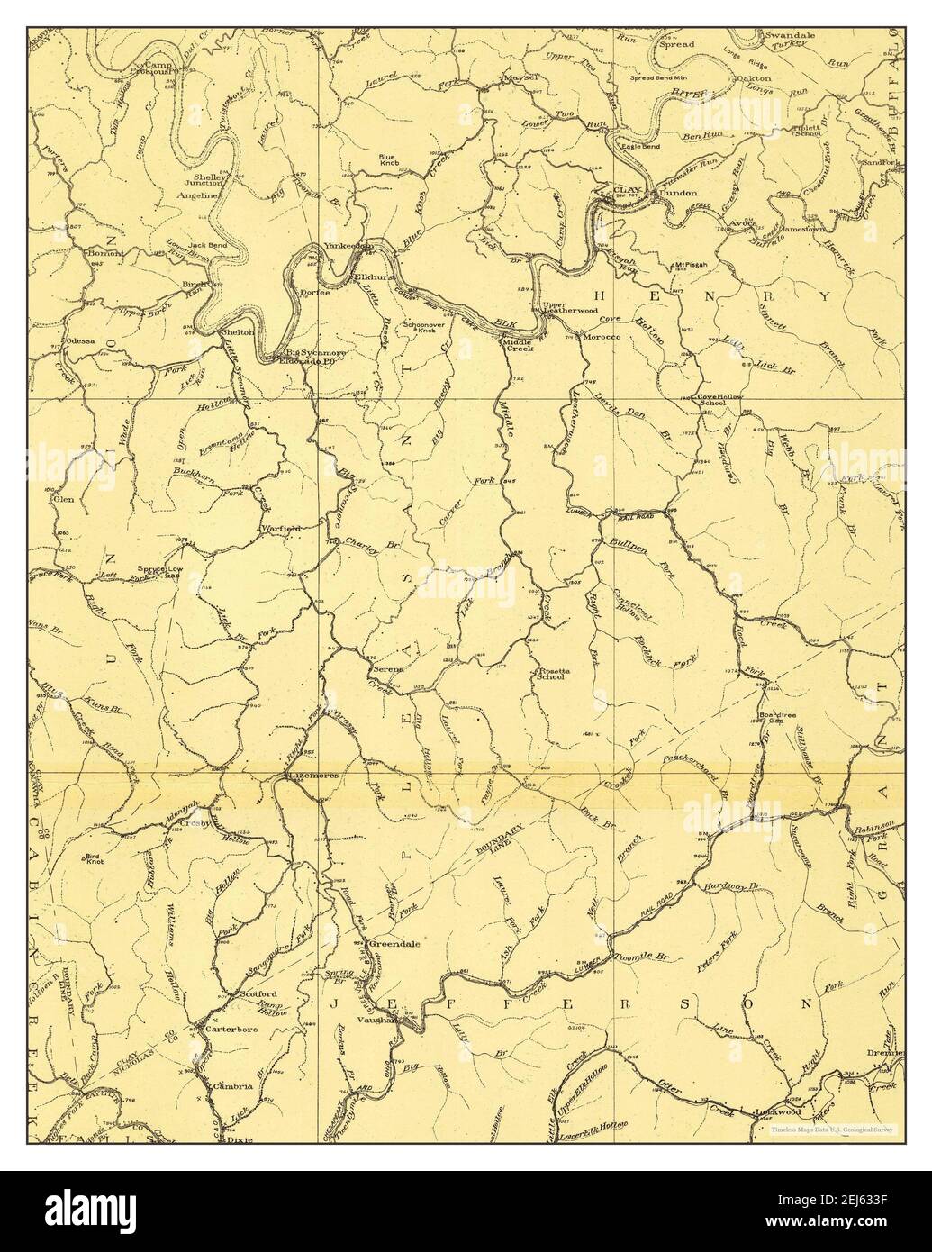 Clay, West Virginia, map 1908, 148000, United States of America by