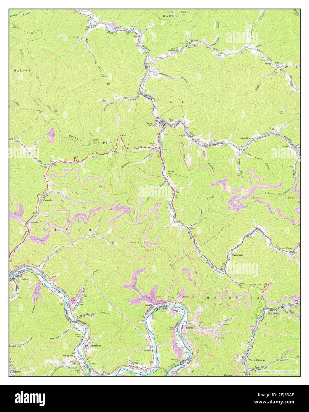 Map of delbarton hires stock photography and images Alamy