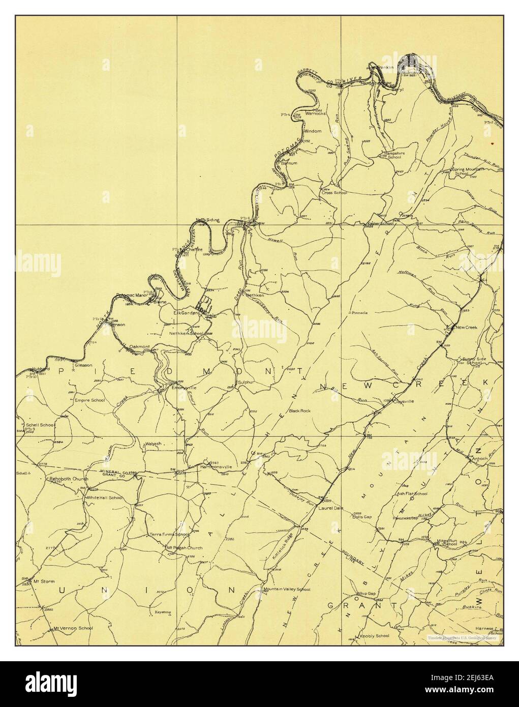 Elk Garden, West Virginia, map 1919, 148000, United States of America