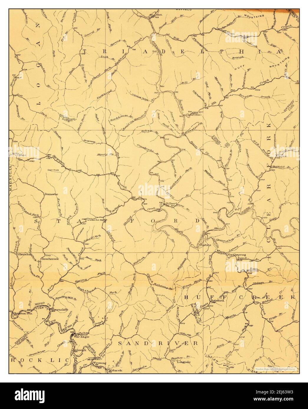 Gilbert, West Virginia, map 1909, 148000, United States of America by