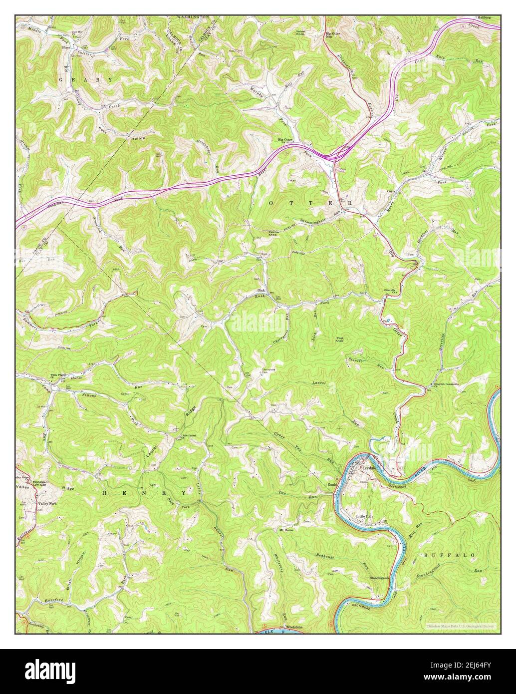 Ivydale virginia map hires stock photography and images Alamy