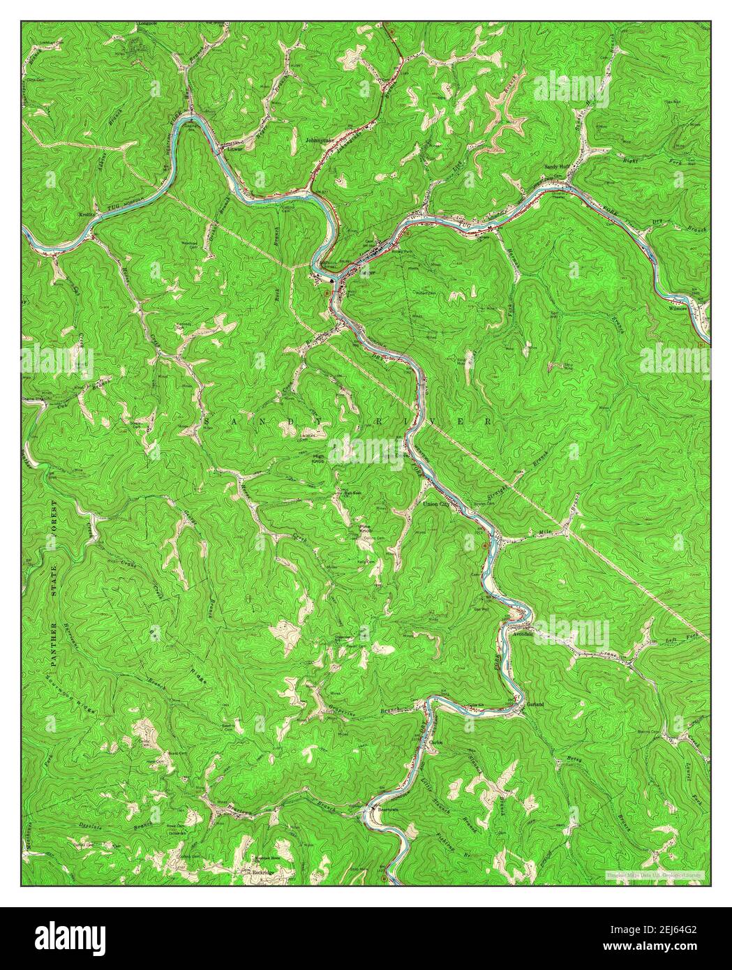 Iaeger, West Virginia, map 1964, 124000, United States of America by