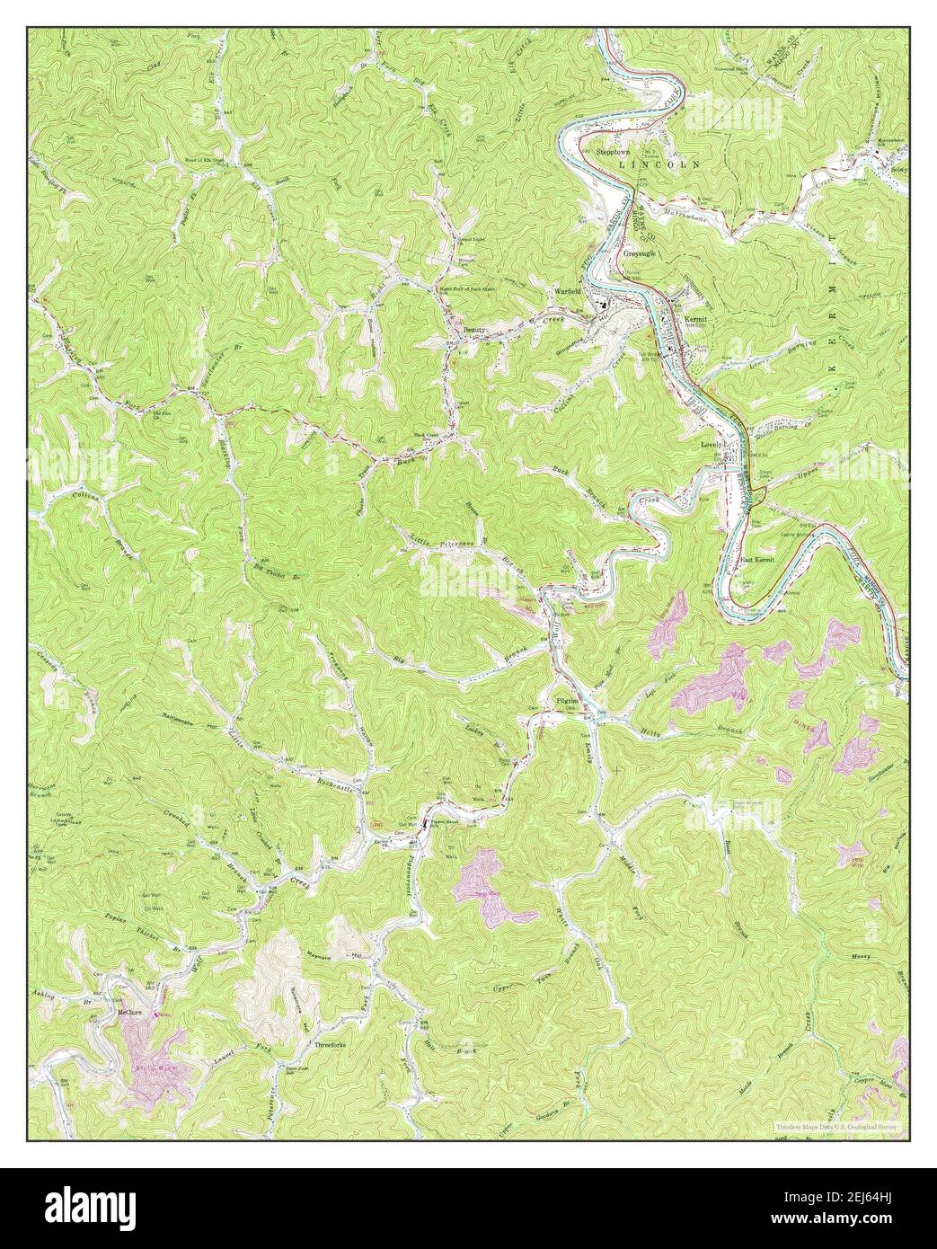 Kermit west virginia map Cut Out Stock Images & Pictures Alamy