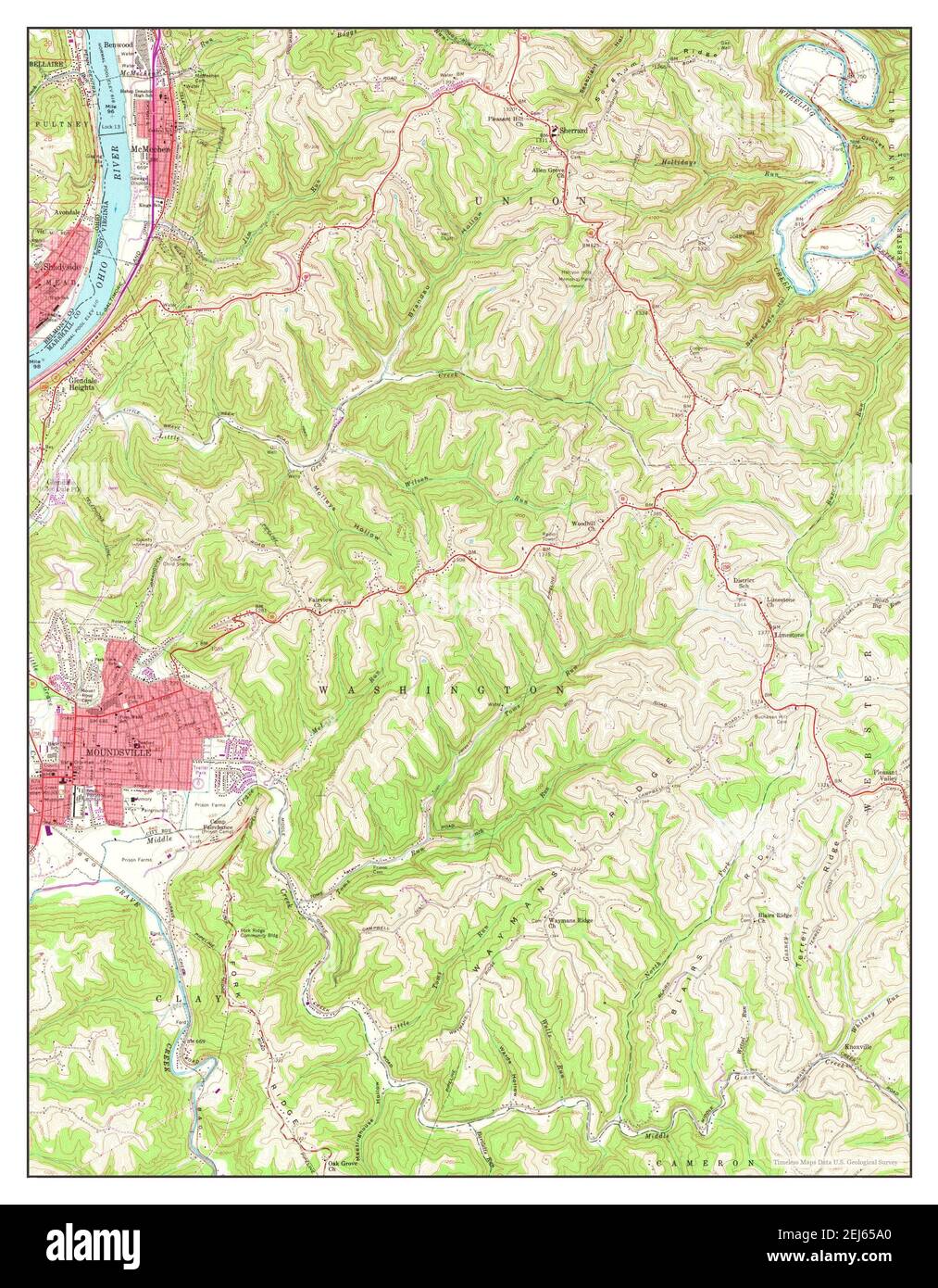 Map of moundsville hires stock photography and images Alamy