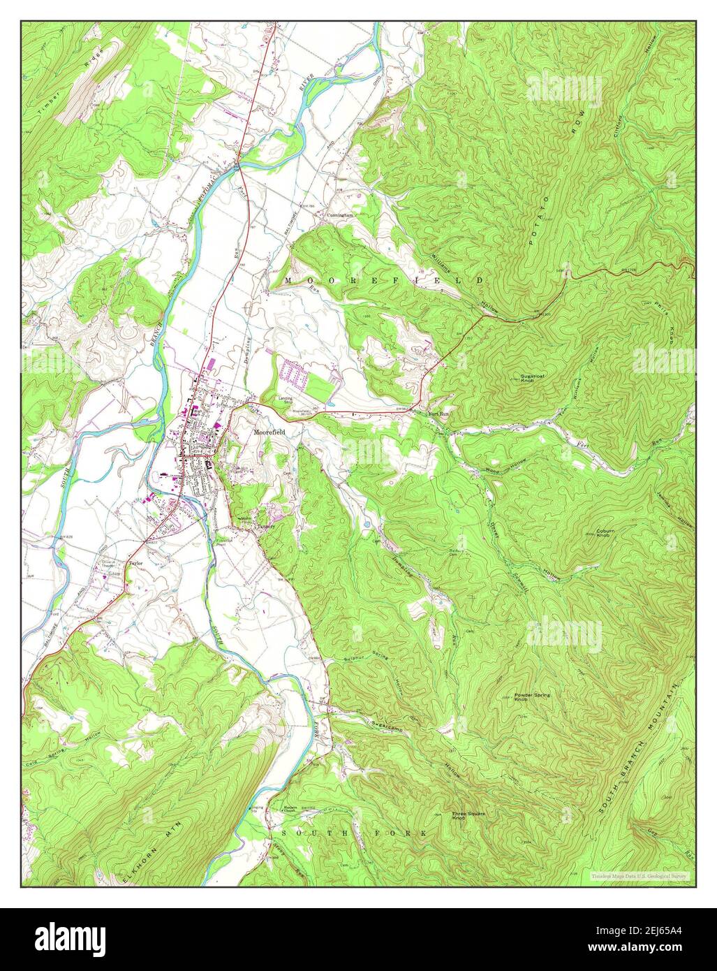 Map of moorefield hires stock photography and images Alamy