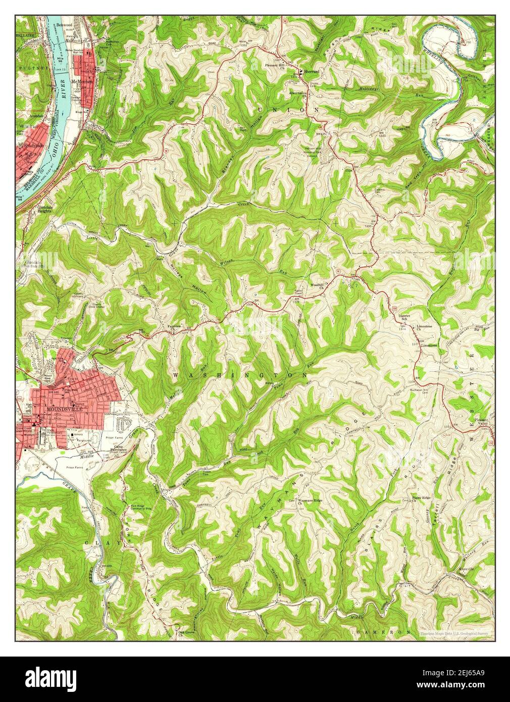 Map of moundsville Cut Out Stock Images & Pictures Alamy