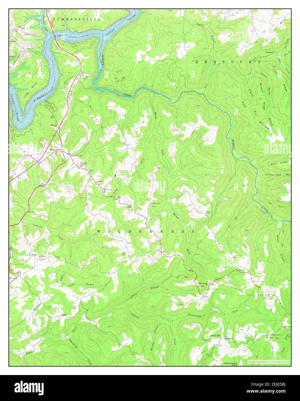 Mount Nebo, West Virginia, map 1969, 124000, United States of America
